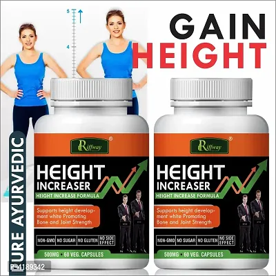 Height Increaser Herbal Capsules For Increases Height & Bone Mass 100% Ayurvedic Pack Of 2-thumb0