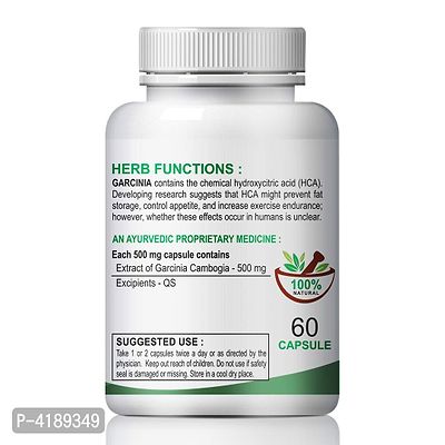 Garcinia Herbal Capsules For Weight Loss And Improve Metabolism 100% Ayurvedic Pack Of 1-thumb3