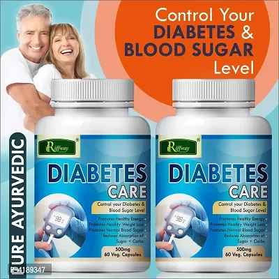 Diabetes Care Herbal Capsules For Control Your Blood Sugar Level 100% Ayurvedic Pack Of 2
