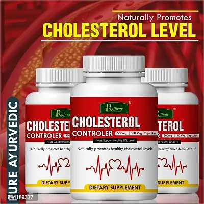 Cholesterol Controller Herbal Capsules For Supporting Over All Cardiovascular Health 100% Ayurvedic Pack Of 3