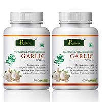 Garlic Herbal Capsules For Regulate Blood Sugar Level & Improve Cholesterol Level 100% Ayurvedic Pack Of 2-thumb1