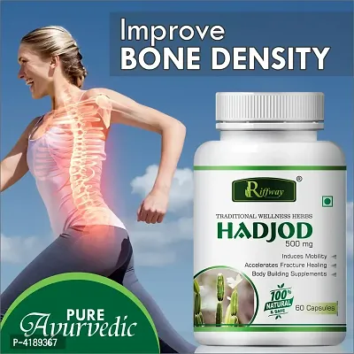 Hadjod Herbal Capsules For Bone Strengthening Fractured Bone Repair Hairline Fractures 100 Ayurvedic Pack Of 1
