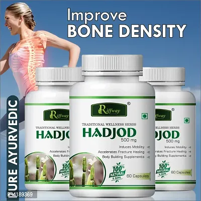 Hadjod Herbal Capsules For Bone Strengthening Fractured Bone Repair Hairline Fractures 100 Ayurvedic Pack Of 3