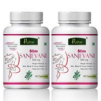 Slim Sanjivani Herbal Capsules For Fast Weight Loss Herbal Capsules Formula 100% Ayurvedic Pack Of 2-thumb1