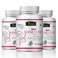 Slim Sanjivani Herbal Capsules For Fast Weight Loss Herbal Capsules Formula 100% Ayurvedic Pack Of 3-thumb1