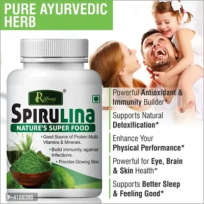 Spirulina Herbal Capsules For Enhance Overall Health System 100% Ayurvedic Pack Of 1