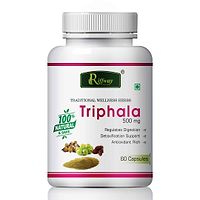 Triphala Herbal Capsules For Promotes Digestion  Boost Immunity 100% Ayurvedic Pack Of 1-thumb1