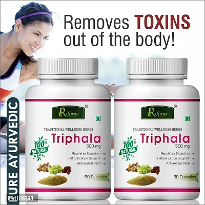 Triphala Herbal Capsules For Promotes Digestion & Boost Immunity 100% Ayurvedic Pack Of 2