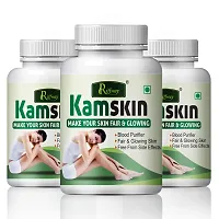 Kamskin Herbal Capsules For Your Healthy Skin 100% Ayurvedic Pack Of 3-thumb1