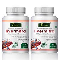 Livermitra Herbal Capsules For All Type Of Liver Diseases 100% Ayurvedic Pack Of 2-thumb1