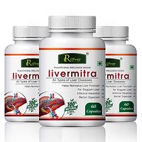 Livermitra Herbal Capsules For All Type Of Liver Diseases 100% Ayurvedic Pack Of 3-thumb1