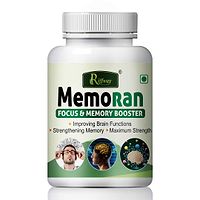 Memoran Herbal Capsules For Improve Memory Concentration  Memory Power 100 % Ayurvedic Pack Of 1-thumb1