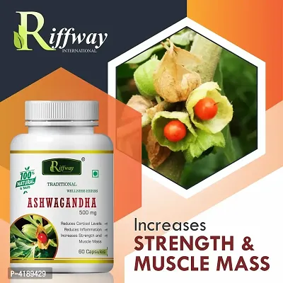 Ashwagandha Herbal Capsules For Strength And Immune Booster 100% Ayurvedic Pack Of 3-thumb5