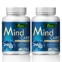 Mind Care Herbal Capsules For Improve Memory Concentration & Memory Power 100 % Ayurvedic Pack Of 2-thumb1