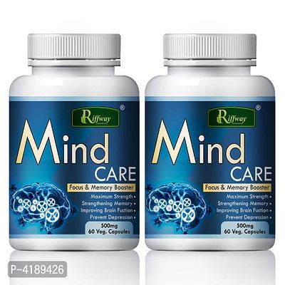Mind Care Herbal Capsules For Improve Memory Concentration & Memory Power 100 % Ayurvedic Pack Of 2-thumb2