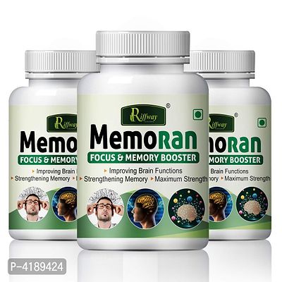 Memoran Herbal Capsules For Improve Memory Concentration & Memory Power 100 % Ayurvedic Pack Of 3-thumb2