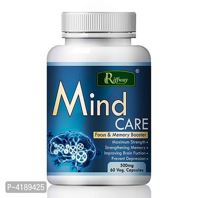 Mind Care Herbal Capsules For Improve Memory Concentration  Memory Power 100 % Ayurvedic Pack Of 1-thumb2