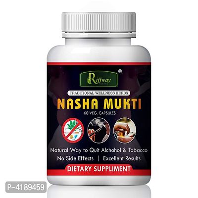 Nasha Mukti Herbal Capsules For Quit Alcohol And Smoking 100 Perayurvedic Pack Of 1 Body Care-thumb2