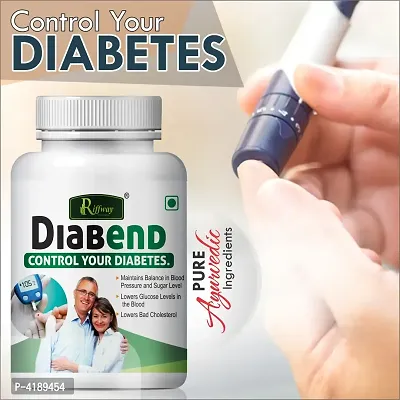 Diabend Herbal Capsules For Control Your Diabetes  Blood Sugar Levels 100% Ayurvedic Pack Of 1-thumb0