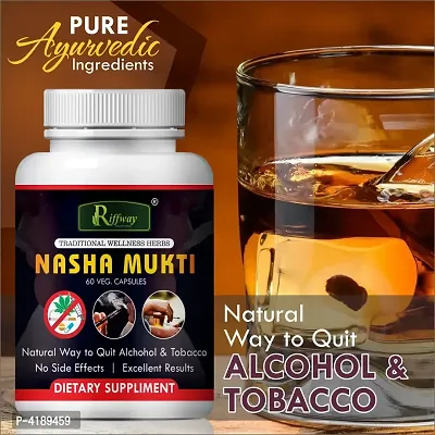 Nasha Mukti Herbal Capsules For Quit Alcohol And Smoking 100 Perayurvedic Pack Of 1 Body Care-thumb0