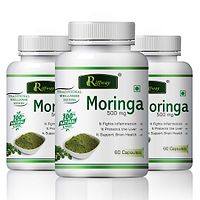 Moringa Herbal Capsules For Protect Liver & Brain Health 100% Ayurvedic Pack Of 3-thumb1