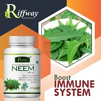 Neem Herbal Capsules For Blood Purifier, Treats Acne  Other Skin Diseases 100% Ayurvedic Pack Of 1-thumb4