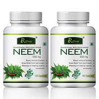 Neem Herbal Capsules For Blood Purifier, Treats Acne & Other Skin Diseases 100% Ayurvedic Pack Of 2-thumb1