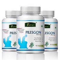 Pilesgon Herbal Capsules For Piles Free 100% Ayurvedic Pack Of 3-thumb1