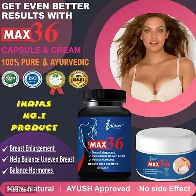 Max 36 Organic Supplement  Cream For Helps In Breast Enlarger, Firming With Curve Shape Your Breast Size
