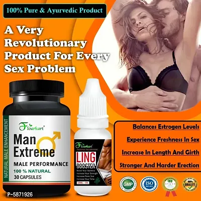 Man Extreme Herbal Supplement And Ling Booster Oil