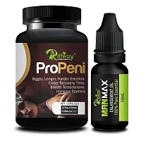 Pro Peni Herbal Capsules and Man Max Oil For Endurance and Performance, Male Booster Medicine, Stamina Booster Lubricants - 15 Capsules, 15 ML-thumb1