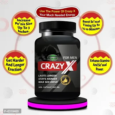 Crazy X Herbal Capsules For Enhance Male Libido And Duration, Premature Ejaculation And Sexual Weakness-thumb3