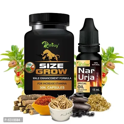 Size Grow Capsules And Narurja Oil For Improves Male Sexual Performance Time And Increases Penis Size