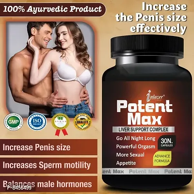 Potent Max Herbal Pill For Male Power Enhancement Reduce Wekness 100Pre cent Ayurvedic-thumb0