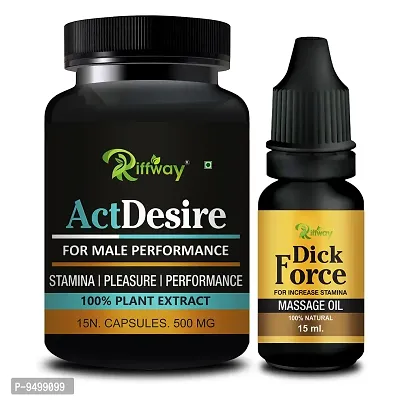 Trendy Act Desire Sexual Capsule With D. Force Combo Long Time Sex Capsule Sexual Oil -Sex Oil Long Time Massage Oil