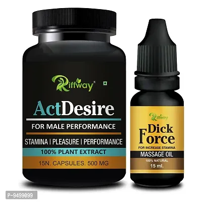 Trendy Act Desire Sexual Capsule With D. Force Combo Long Time Sex Capsule Sexual Oil -Sex Oil Long Time Massage Oil-thumb0