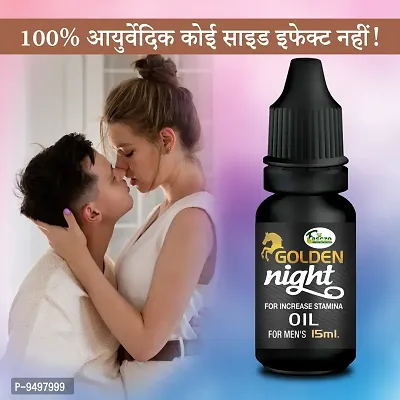 Trendy Golden Night Oil Sex Oil Sexual Oil Power Oil For Long Size Reduce Sex Problems For Extra Power Men Long Time Oil-thumb0