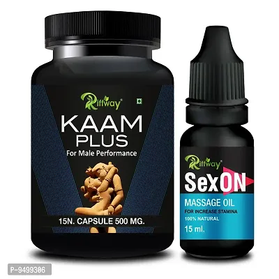 Trendy Kaam Plus Sexual Capsule With Sex On Combo Long Time Sex Capsule Sexual Oil -Sex Oil Long Time Massage Oil-thumb0