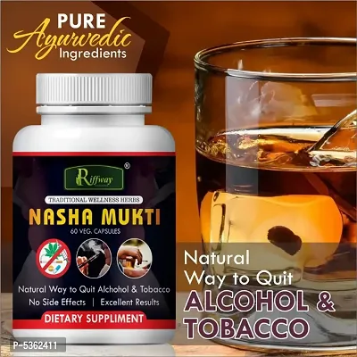 Nasha Mukti Herbal Capsules For Quit Alcohol And Smoking 100% Ayurvedic Pack Of 1-thumb0