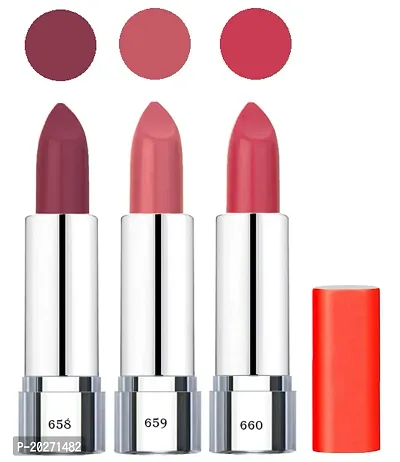 volo All in one makeup kit (3 Pcs Lipsticks,1 Eye Shadow, 1 foundation,1 Eyeliner, 1 Compact, 1 Kajal, 1 Pouch) Set of 9 Pcs C10-thumb3