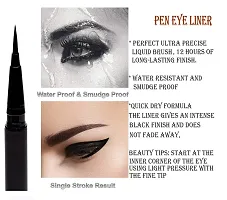 volo Stylish Beauty combo makeup set (3 Pcs Lipsticks,1 Eye Shadow, 1 Foundation,1 Eyeliner, 1 Compact, 1 Kajal, 1 Pouch) Set of 9 Pcs C9(Black)-thumb3