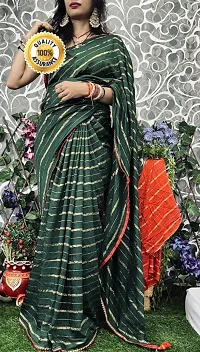 Classic Chanderi Cotton Saree with Blouse piece-thumb1