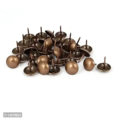 19Mm X 23Mm Iron Round Dome Head Upholstery Thumb Tack Nail Copper Tone 40Pcs