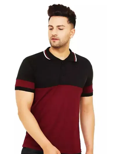 Trendy Cotton Blend Polos For Men 