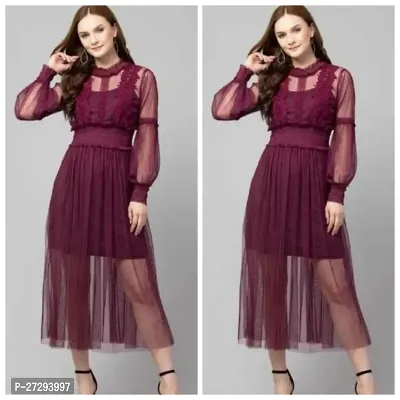 Stylish Maroon Four Way Cotton Dress For Women Pack Of 2-thumb0