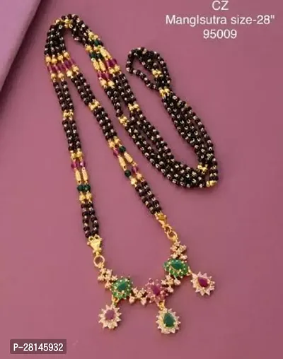 Stylish Multicoloured Brass Mangalsutras For Women-thumb0