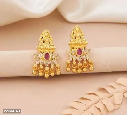 Stylish Golden Brass Jhumkas For Women-thumb0