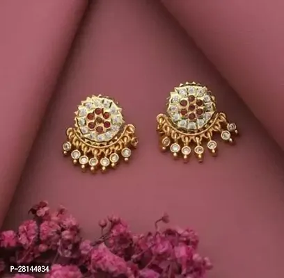 Stylish Golden Alloy Chandbalis For Women-thumb0