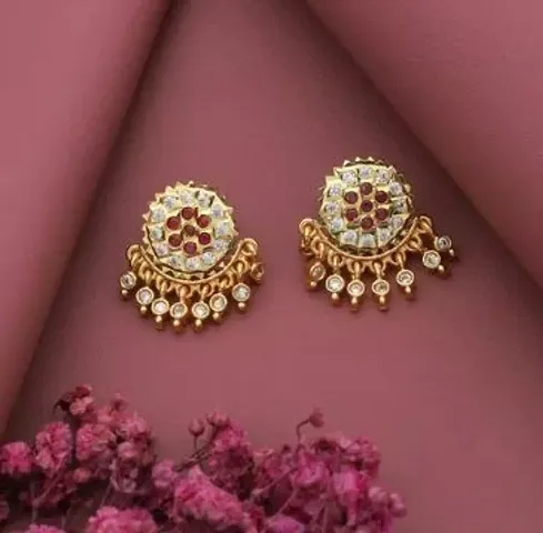 Plated Earring Set For Women And Girls Diamond Earring Set