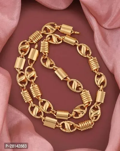 Stylish Golden Alloy Chain For Men-thumb0